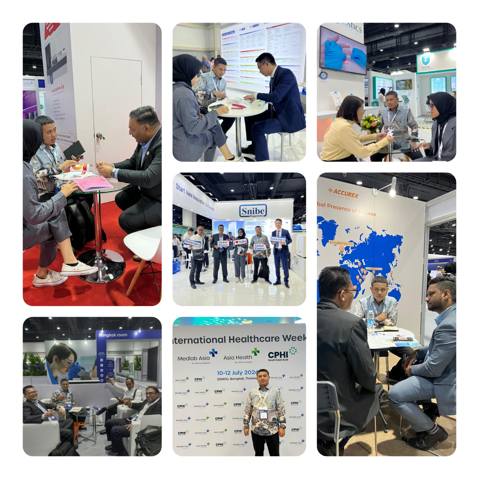 Kompilasi kegiatan PT BMI dalam acara MedLab Asia dan Asia Health 2024
